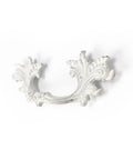 European Vintage Style Matte Black Zinc Alloy Cabinet Pulls For Doors And Drawers Antique Hardware For Cabinets Wardrobes Chests And Cupboards Classic Retro Upgrade in antique white finish.