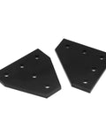 20 Pack 5 Hole 90 Degree Corner Brackets For Shelf Boards Concealed Floating Shelf Mounts Built To Last Triangular Reinforced Joint Plates