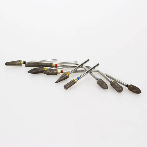 10-Piece Sintered Diamond Grinding Bur Set With 3/32 Inch Shank For Universal Rotary Tools displayed on white background