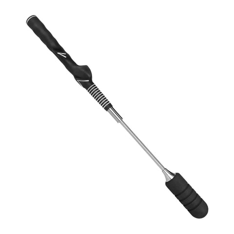 Golf Swing Trainer And Analyzer with adjustable telescopic design for precision, carbon fiber construction, compact and travel-friendly.