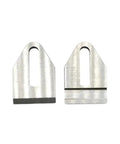 Replacement Cutter Knife Blade P35.3214 For P328S And P329S Battery Powered Plastic Strapping Tool Dual Model Compatible, close-up metal blade pair