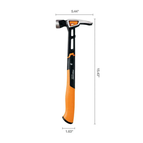 IsoCore 20 Oz General Use Hammer With Rip Claw Magnetic Nail Starter And Shock Absorbing Grip For Home Improvement DIY Projects.