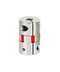 8mm To 9.525mm Plum Flexible Shaft Coupling, 20mm Diameter, 30mm Length Aluminum Motor Connector