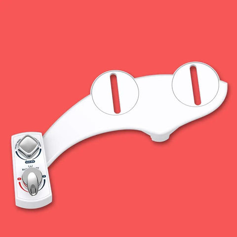 Fresh Water Bidet Toilet Seat Attachment With Dual Nozzles No More Wiping Easy Install Non Electric Adjustable Pressure