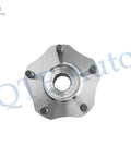 Pair Of Front Wheel Hub Bearing Assemblies Replacement For 2017 2022 Nissan Rogue Sport, Ready To Roll Front Hub Bearings Kit For L4 2.0L Engines, OE Quality, Easy Install, Durable Ride, Long Lasting Performance, shown in a top view displaying bolt holes and central spline.