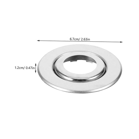 20 Pieces Stainless Steel Fire Sprinkler Escutcheon Plates Expandable Protective Caps Split Trim Rings, 6.7cm, 1.2mm thick.