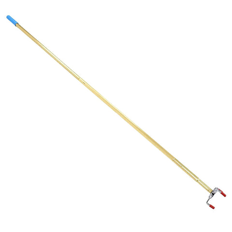 Top Notch Smoke Alarm Remover Tool With Extended Aluminum Pole For Hassle Free High Ceiling Access and Instant Upgrade Slick Snap On Abs Head. Long 130-inch pole with snap-on collar for easy use.