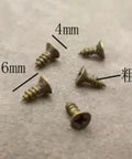 Premium Copper Wood Screws Set With Self Tapping Small And Large Flat Head Cross Head Screws Two By Six Size