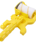 Professional 7 Piece Paint Edger Roller Tool Kit For Immaculate Wall And Ceiling Lines Blazing Fast Tape Free Coating, yellow roller setup.