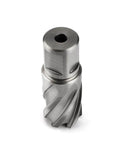 Front view of OSCARBIDE 7/8-in annular cutter with 1 in depth of cut and 3/4-in Weldon shank