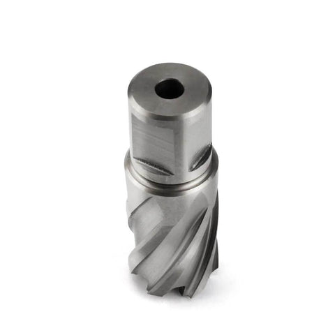 Front view of OSCARBIDE 7/8-in annular cutter with 1 in depth of cut and 3/4-in Weldon shank