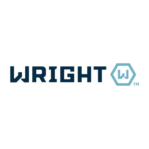 Logo featuring the word 'Wright' in bold letters with geometric icon on the right.