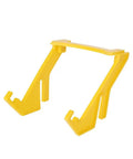 Durable Plastic Beekeeping Gear Bee Honey Bucket Rack For Beekeeping Apiary Storage Holder, yellow plastic, angled view