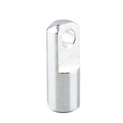 Built Tough Pneumatic Cylinder Mounting Knuckle Accessory For Female I Knuckle Piston Clevis And Rod Works With M3 To M20 Mounts And M26 Threads Ideal Linkage Upgrade For Air Cylinders silver metal female I-knuckle link accessory