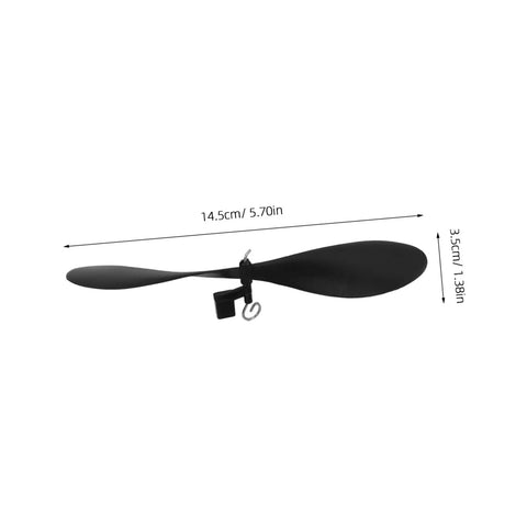 5.70-In Model Airplane Propellers, 10 Sets, lightweight fold-resistant blades with tail hook for STEM DIY projects.