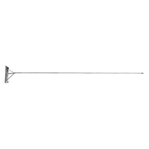 Top Shelf 21 Foot Telescoping Roof Snow Rake With 24 Inch Angled Blade And Shingle Guard Rollers slick aluminum pole for snow removal