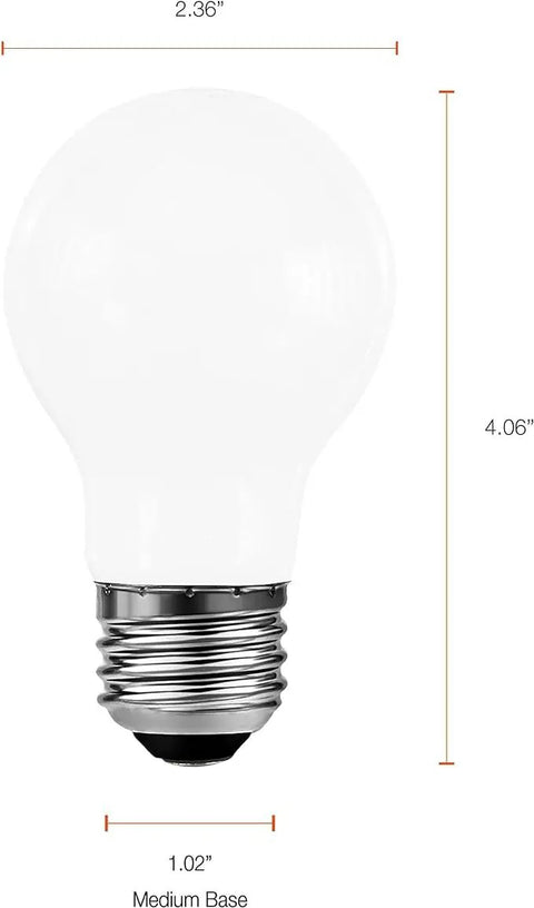 Budget Friendly 8 Pack A19 LED Light Bulbs 8W Each 60W Equivalent Dimmable Frosted Soft White 2700K Long Lasting 800 Lumens Eye