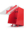 Heavy Duty Lockout Tagout Lock Box For Group Padlock Safety Station, Wall Mounted With 8 Locking Positions, ABS Construction