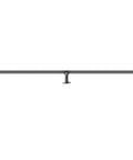 Rock Solid Six Foot Carbon Steel Staircase Handrail With Heavy Duty Wall Mounts Job Site Grade Industrial Pipe Railing supports four forty pounds in black.