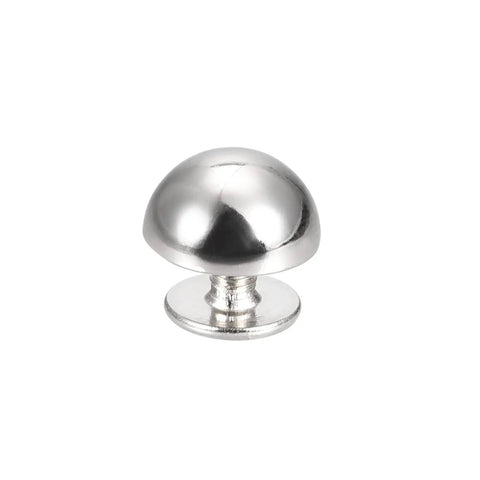 Pro Grade 10X6mm Screw Back Rivets Solid Round Head Leather Studs Spike Hardware Zinc Alloy Silver Finish