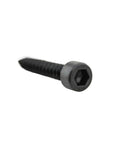 DIN912 Hex Socket Head Cap Self Tapping Screws Set In Carbon Steel Black Oxide for Furniture and Speaker Mounts, close-up view