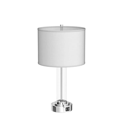 Touch Control Table Lamps Set Of 2 With USB A And USB C Ports, 3 Way Dimmable Bedside Lamps For Bedroom And Living Room, Modern Nightstand Lamps With Two LED Bulbs