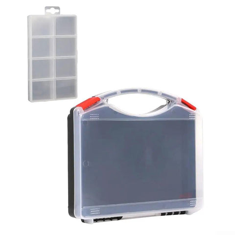 See Through Polypropylene Tool And Jewelry Storage Box For Tools And Small Parts, built tough for home or workshop, clear view