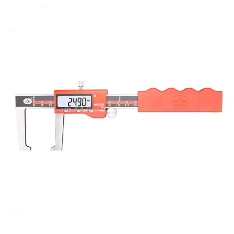Pro Grade Digital Disc Brake Rotor Caliper Thickness Gauge Micrometer For Woodworking And Jewelry Making, red digital display