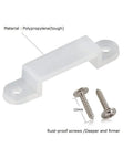 100 Pack LED Strip Light Mounting Brackets And Clips With Holders And 200 Screws For 12mm Wide IP67 IP68 Waterproof LED Tape Lights shown
