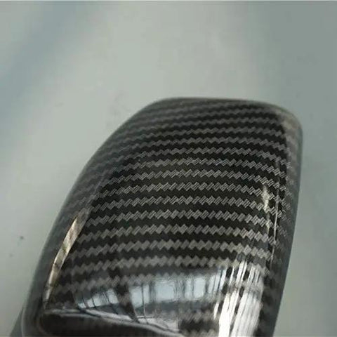 Sport Style Carbon Fiber Print Gear Shift Knob Cover Trim For Audi A4 B9 A5 Q5 Q7 S4 S5 SQ5 2017 2018 2019 2020 2021 2022 2023 2024 2025