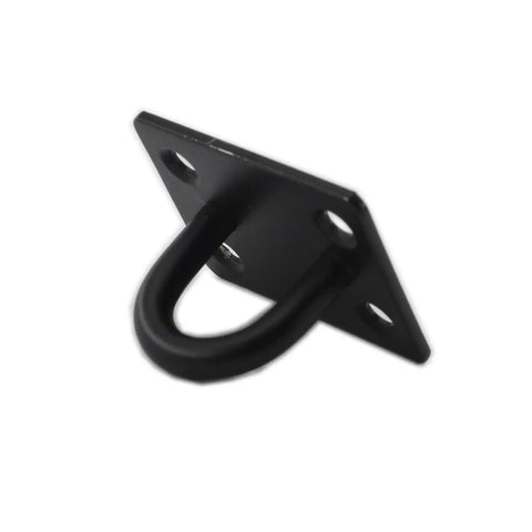 Stainless Steel Ceiling Hooks 4 Pack Ultra Sturdy Pad Eye Plate U Hooks For Ceiling Wall Mounts Heavy Duty Marine Grade Hanging Hardware For Swing Hammock Yoga Silk Indoor Outdoor Use, black