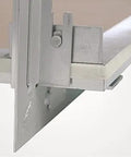 Heavy Duty Removable Attic Access Panel With Rock Solid Aluminum Frame For 30X30 Openings, aluminum frame detail and secure corner connection.
