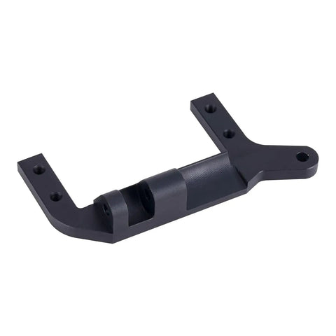 Beefy Axle Mounted Servo Bracket For 1 To 10 RC Crawler, SOA 4 Link Suspension, CNC 7075 Aluminum, Black Finish, top view