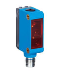 Heavy Duty Photoelectric Sensor Model WTB27-3P2413S09 for Industrial Automation, blue housing, red sensor lens
