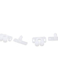 Three Piece Door Roller Kit With Double Ball Catch For Cabinet Closet Wardrobe Dresser And Drawer Doors Easy To Install Screws Not Included Durable White Rollers
