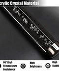 Slick Clear Acrylic Stair Handrail With Kickass Crystal Bubble Design Wall Mounted Indoor Railing Kit displaying crystal material and bubbles.
