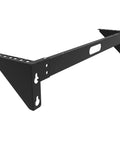 Straight Up Smooth Setup Makes Installing The Hella Sturdy 2U Foldable Wall Mount Patch Panel Bracket, black steel design.