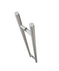 Heavy Duty Satin Round H Type Door Pull 60 Inch Length With 150 mm Bolt 304 Stainless Steel Indoor Outdoor Ready Premium Decorative Hardware For Modern Doors Easy Install Built To Last, back-to-back pair
