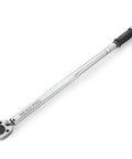Beefy Three Quarter Inch Drive Torque Wrench With Fifty To Three Hundred Foot Pound Range, Adjustable Click Torque, Cr-V Steel