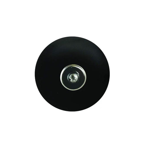 Bottom view of Flickering Flame Candelabra Bulb With Warm White 1800K, Blunt Tip Shape, E12 Base, Non Dim, 1W, 80 Lumens, Black Housing