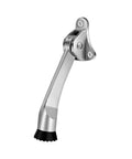 Two Pack 4 Inch Kickdown Door Stopper With Foot Operated Release Metal Door Stop With Non Slip Rubber Base Easy To Install Works On Concrete Hardwood