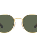 Kids Round Sunglasses Rob RJ9572S Gold Frame With Grey Gradient Polar Lenses Junior Size XX Small For Narrow Faces front view