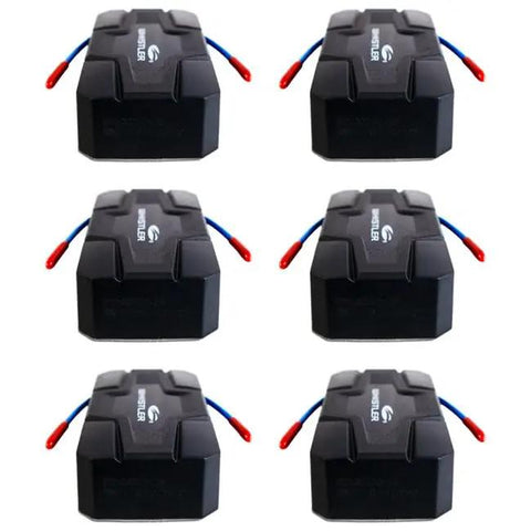 Multi Purpose Vehicle Fire Extinguisher Keep Your Rig Locked Down With This Compact Emergency Flame Suppressor six pack bundle shown from above.