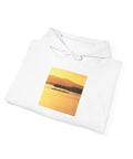 Cozy Hooded Sweatshirt With Sunset Molokai Hawaii Outrigger Canoe Art Made From 100 Percent US Grown Cotton Under US Cotton Trust Protocol