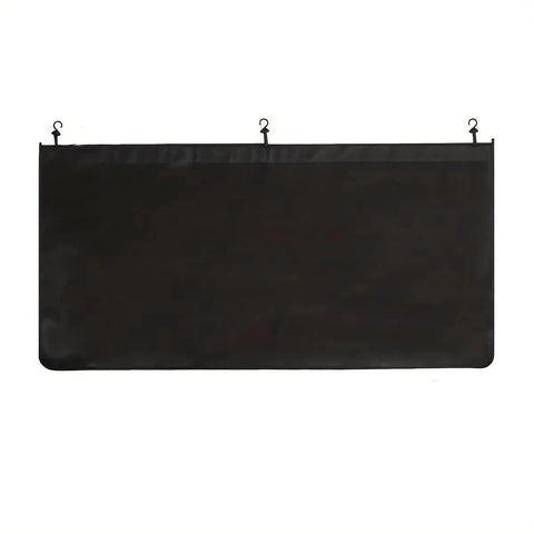 Rock Solid Magnetic Fender Work Covers For Tesla Cybertruck black hood protector with hooks, heavy-duty non-slip rubber. 