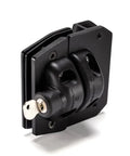 Rock Solid 180 Degree Glass To Glass Gate Latch With Smooth Side Pull Magnetic Catch And Matte Black Finish for secure gate access.