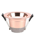Copper baffle trim for UWYTGF Retrofit Led Recessed Lighting, aluminum construction for 5W/7W adjustable lighting.