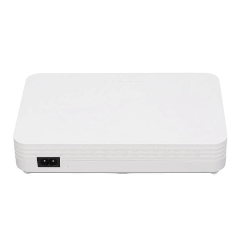 Reliable Mini UPS Backup With 8000 Mah Battery For Router And Modem Keeps Your Internet Flowing Smooth Through Stubborn Power Cuts Featuring Smart Voice Alerts And Completely Stress Free Protection, white compact device