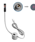 Plug And Play USB Laser Alignment Light With Slick Magnetic Mount For Sewing And Craft Cutting, showing USB connection and flexible arm.