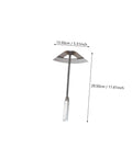 4-Piece Garden Hoe Set For Weeding And Soil Loosening shown with size dimensions, featuring durable wear-resistant blades.